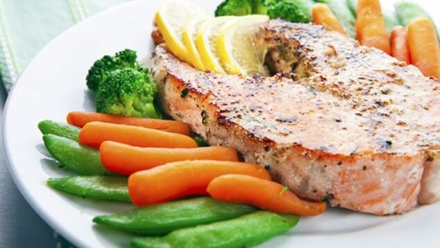 Fisch und Gemüse für eine ketogene Ernährung